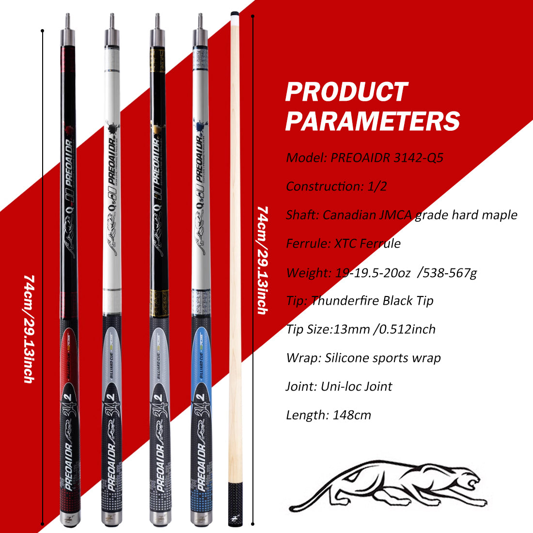 【3142】Q5 Series Pool Cue