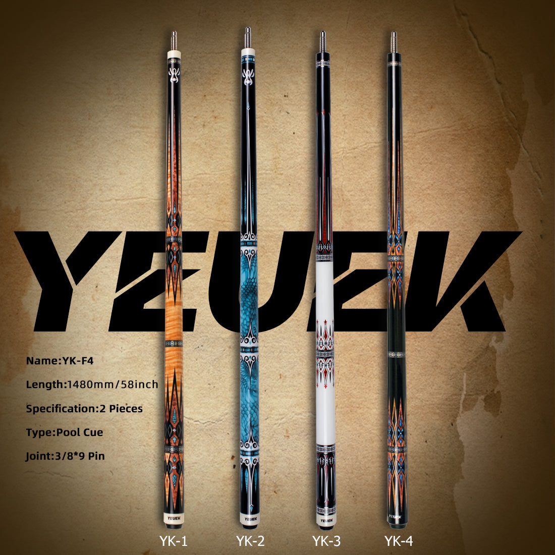 【YEUEK】YK-F4 11.5/12.5mm With Extension