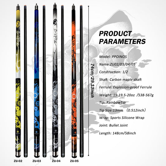 【3142】POINOS XP Series Pool Cue
