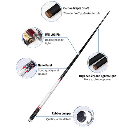 【3142】Angle 12.5/11.8mm Pool Cue