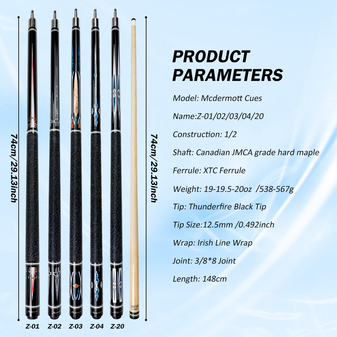 【3142】Mcdermott Z2 Series Pool Cue