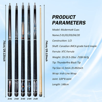【3142】Mcdermott Z2 Series Pool Cue