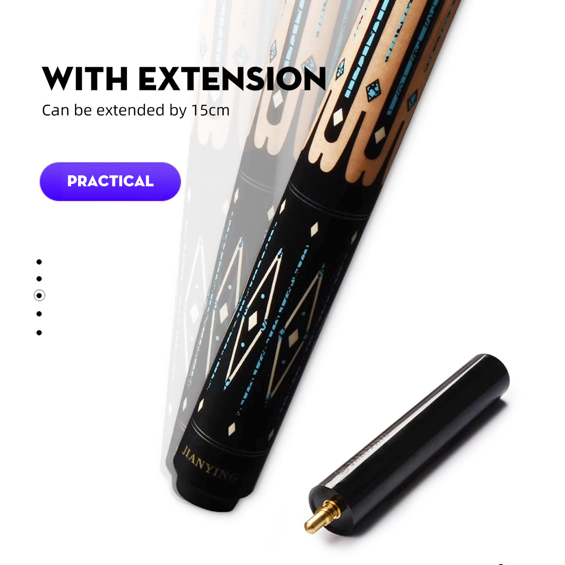 【Jianying】JY53 10.5/11.5/12.5mm Pool Cue